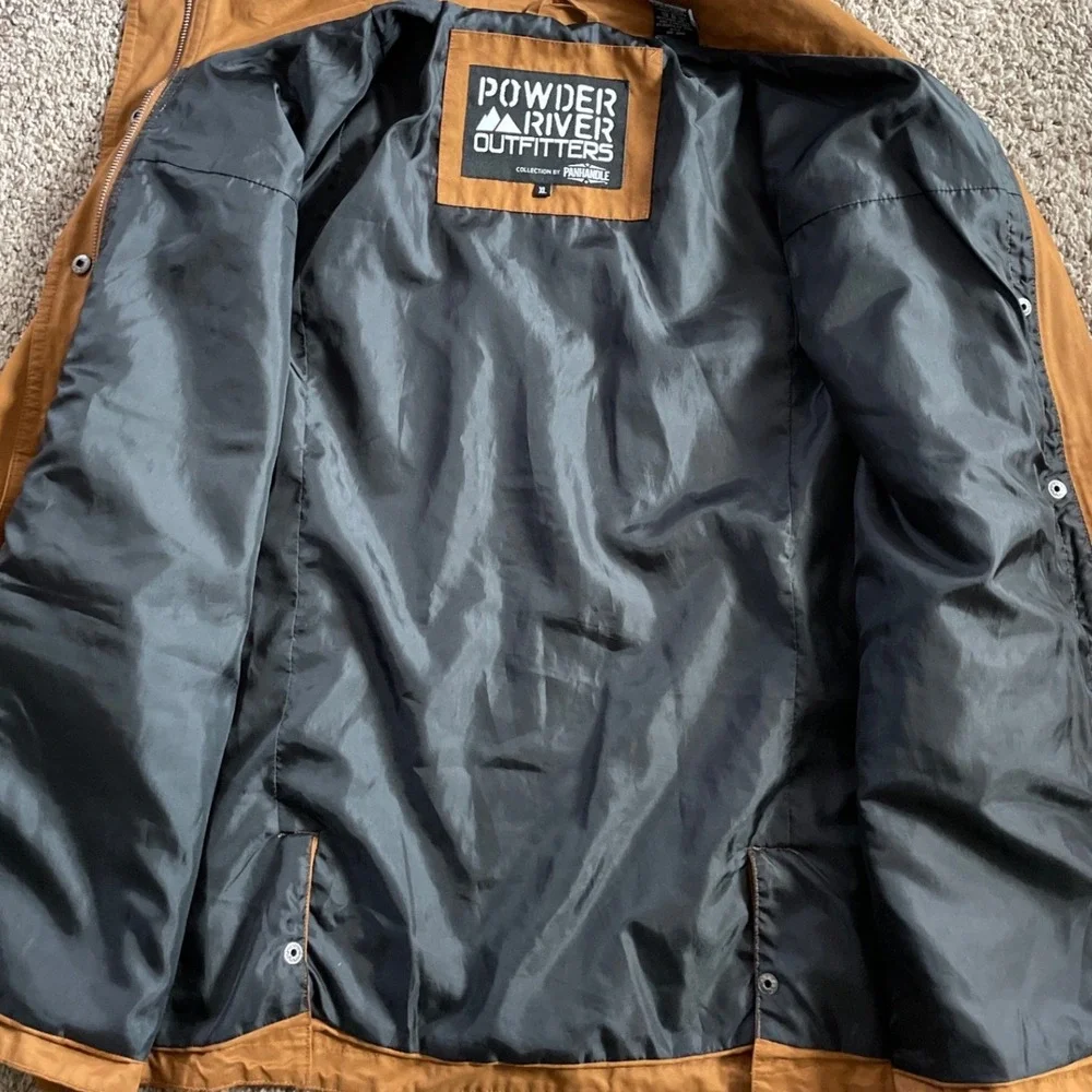 Powder River Outfitters Panhandle Collection Mens XL Brown Field Utility Jacket